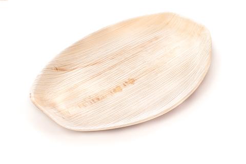 Areca palm leaf oval platter — Ecodyne Tableware