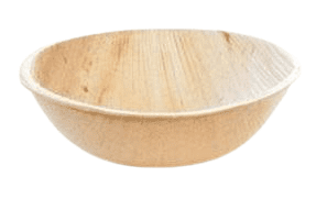 2.5 inch round classic palm leaf bowl — sauce and condiment — Ecodyne wholesale