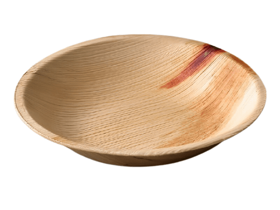 7 inch round standard palm leaf bowl — Ecodyne wholesale tableware manufacturer