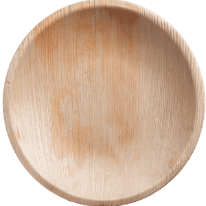 9 inch round classic palm leaf plate — Ecodyne wholesale tableware manufacturer