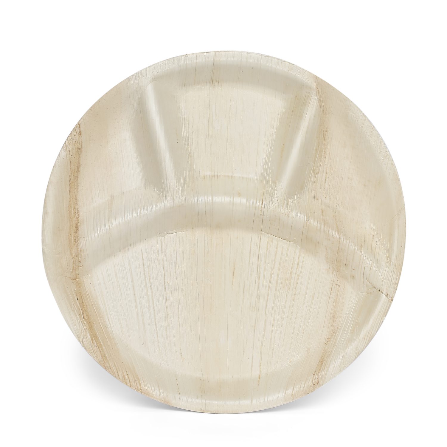 Areca palm leaf compartment plate — Ecodyne Tableware